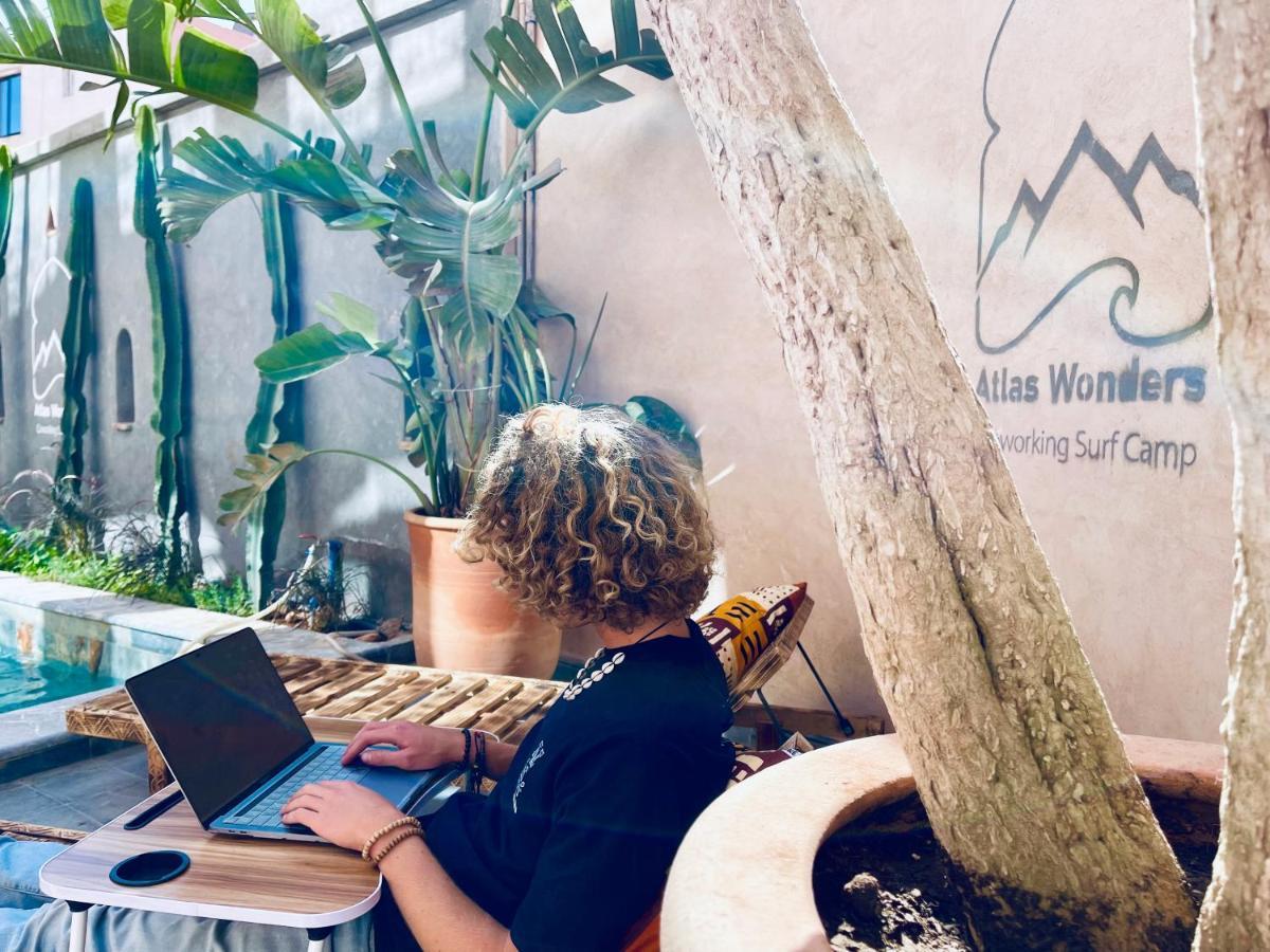 Atlas Wonders Coworking Surf Camp Taghazout Extérieur photo